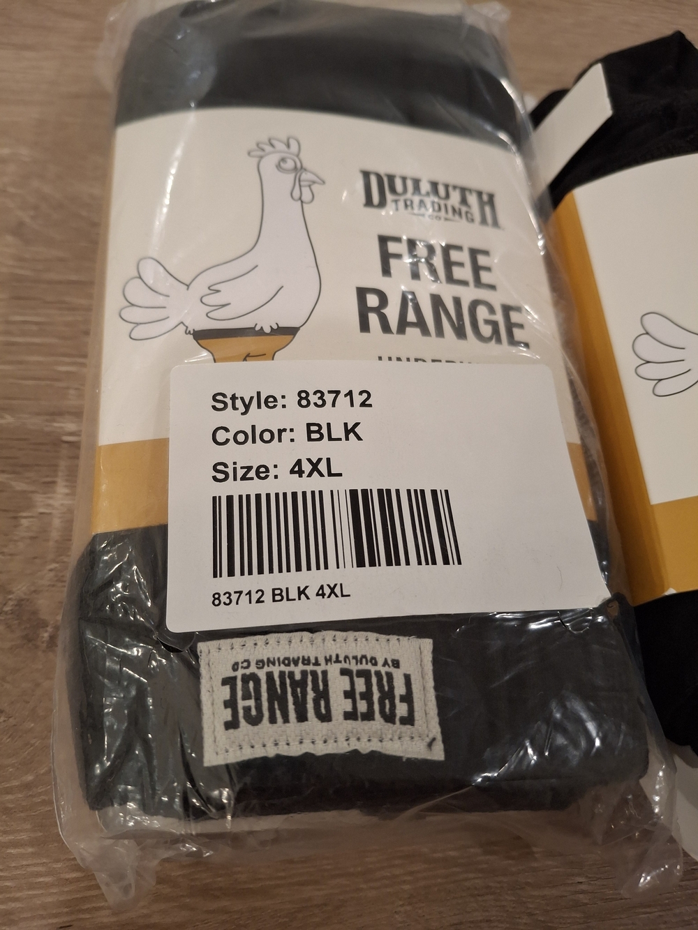 Duluth Trading Co. Free Range Boxer Briefs 2-Pack Men's 4XL Black NIP